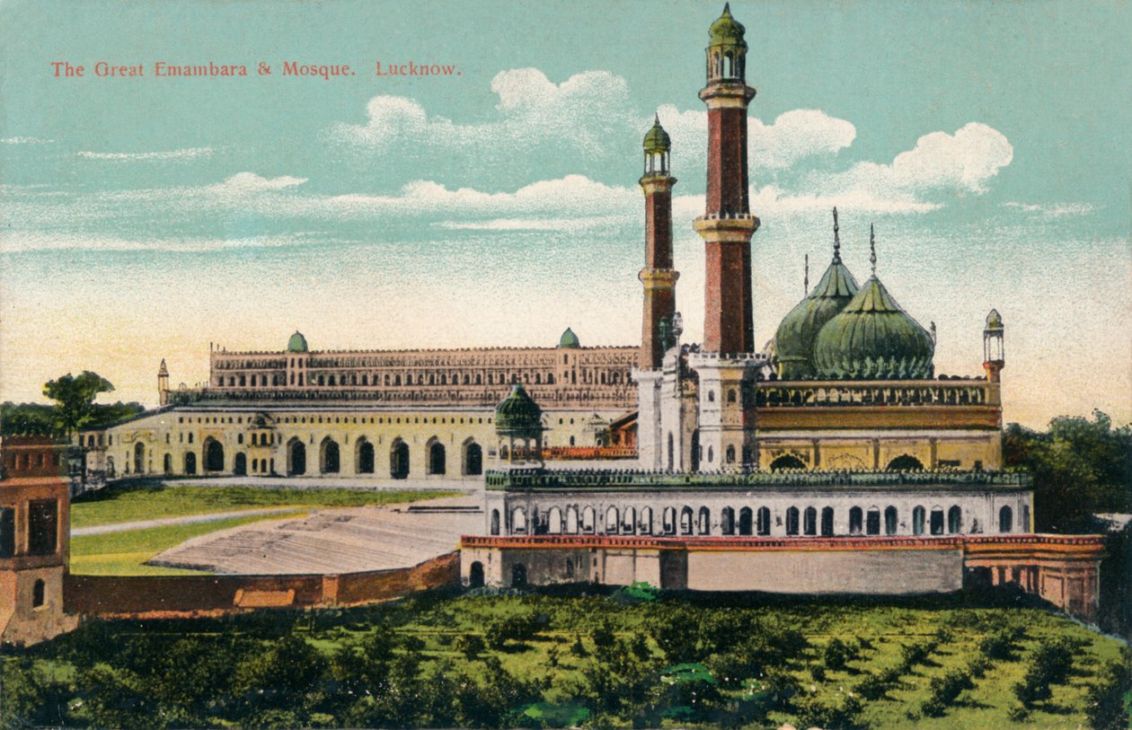 Velká embambara a mešita. Lucknow, c1900. od Unbekannt