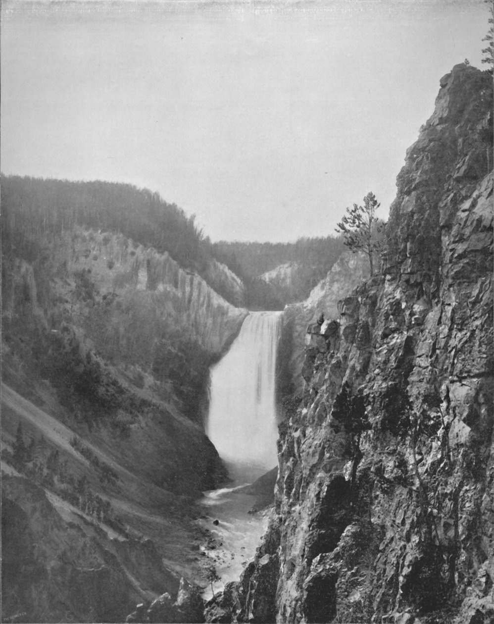 Velké vodopády v Yellowstone, 19. století od Unbekannt