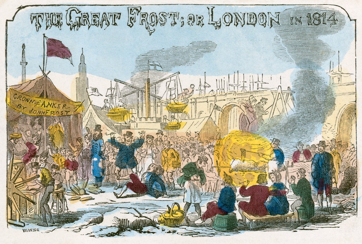 „Velký mráz neboli Londýn roku 1814“, 1814 od Unbekannt