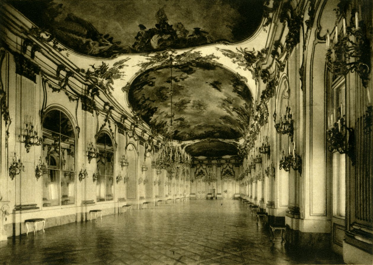 Velká galerie, zámek Schönbrunn, Vídeň, Rakousko, c1935. od Unbekannt