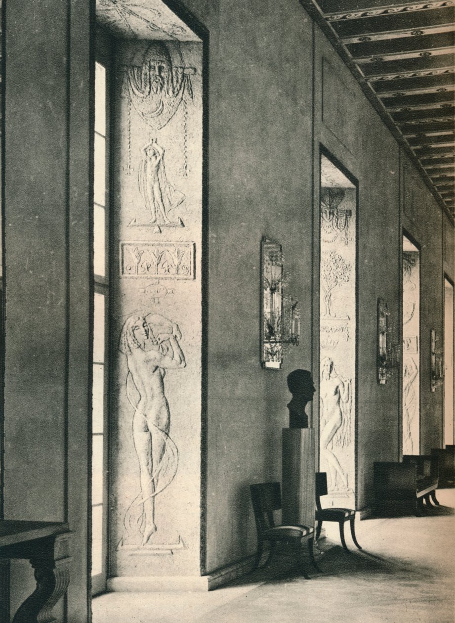Velká galerie ve Stockholmské radnici, 1925 od Unbekannt