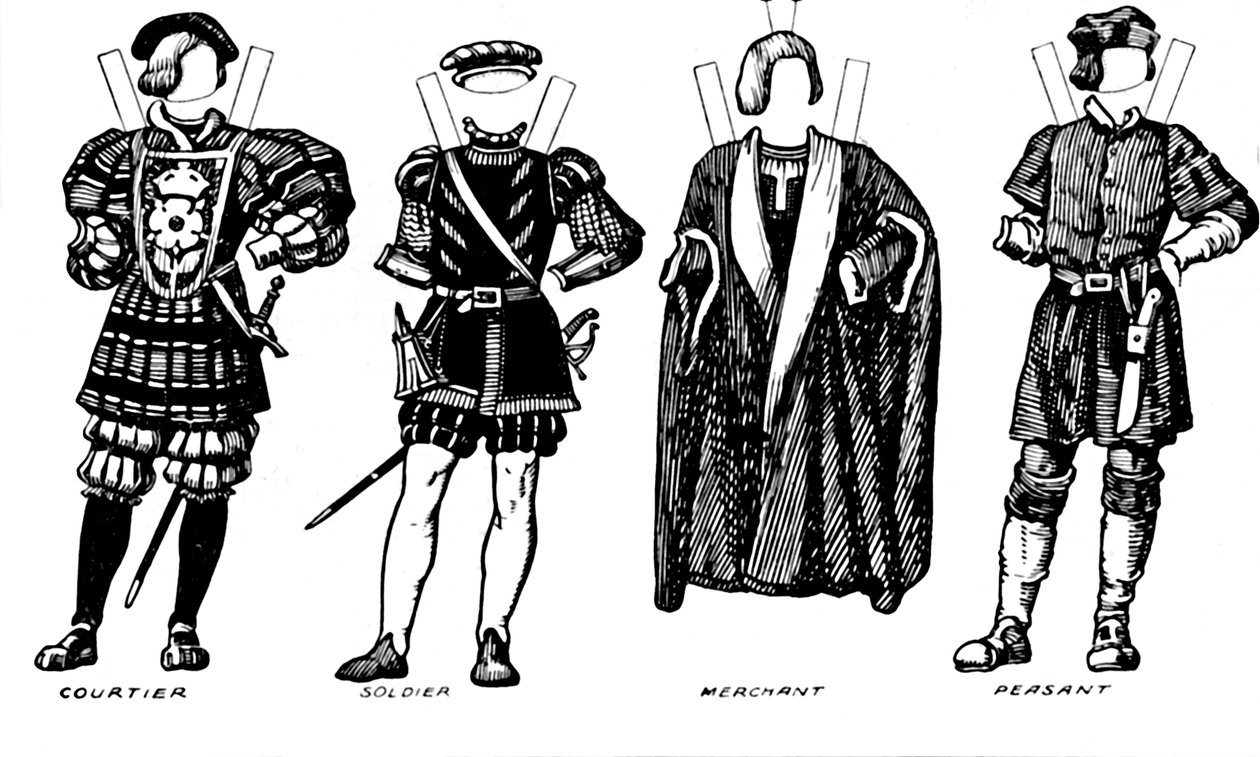 Velká galerie britského kostýmu: Šaty nošené v Henry The Eighths Time, c1934 od Unbekannt