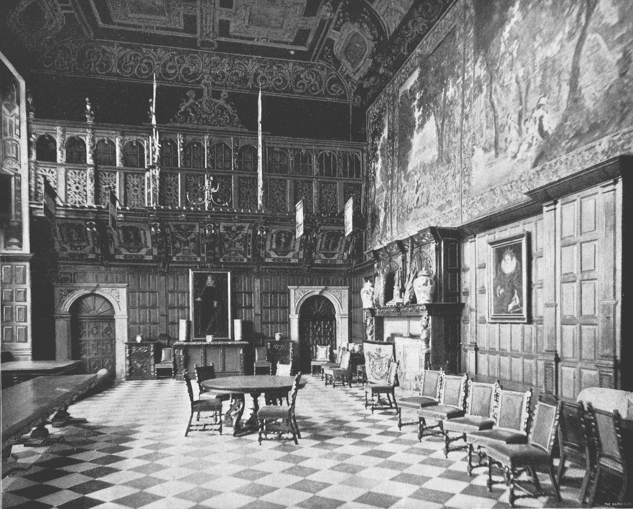 The Great Hall, Hatfield House, Hatfield, Hertfordshire, 1894. od Unbekannt