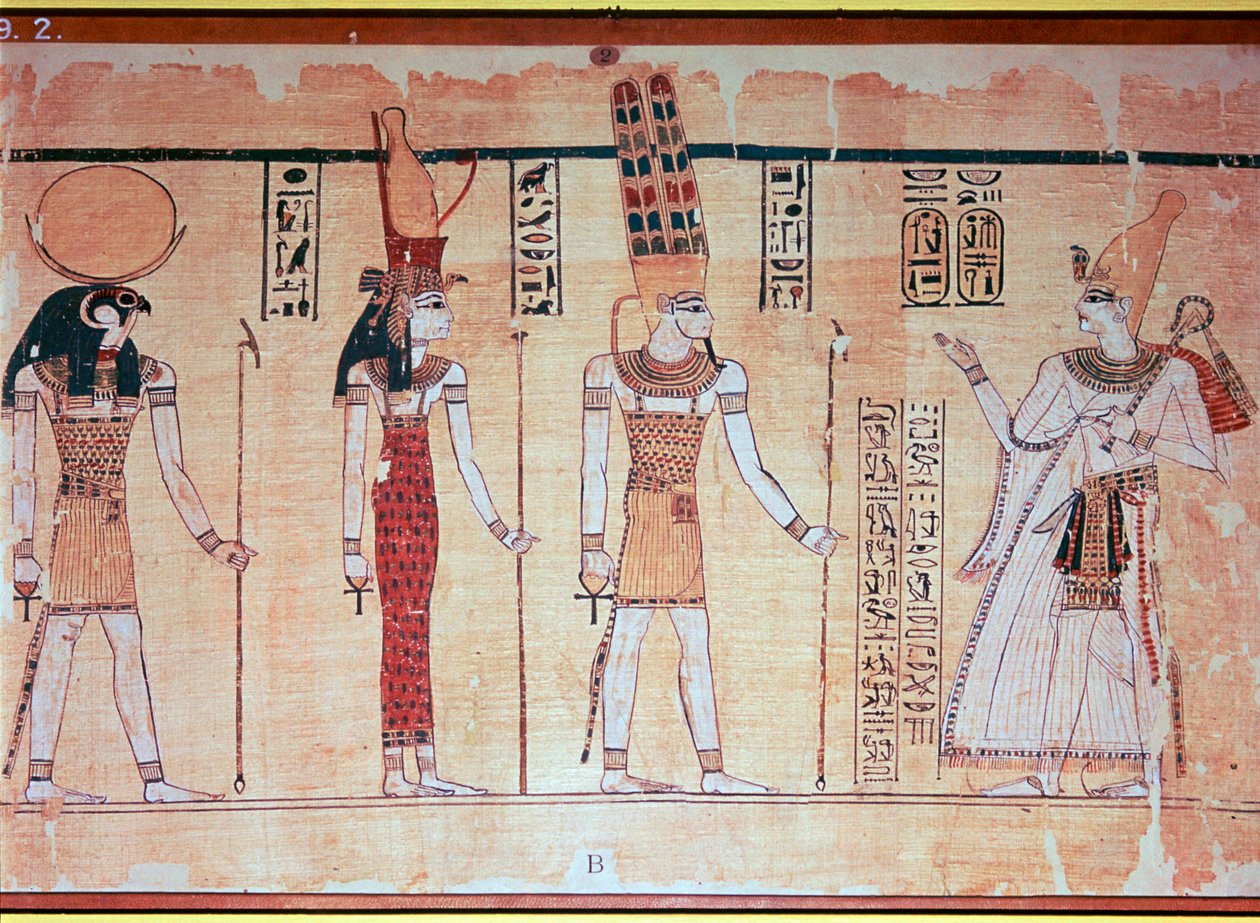 The Great Harris Papyrus, z Théb, Egypt, vláda Ramesse IV, c1200 př.nl od Unbekannt