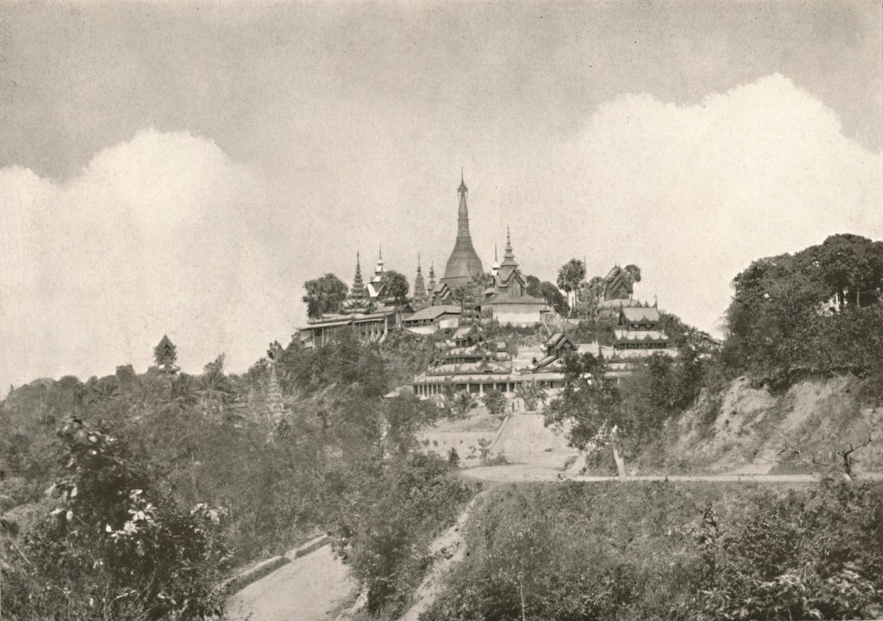 Velká pagoda, Moulmein, 1900. od Unbekannt
