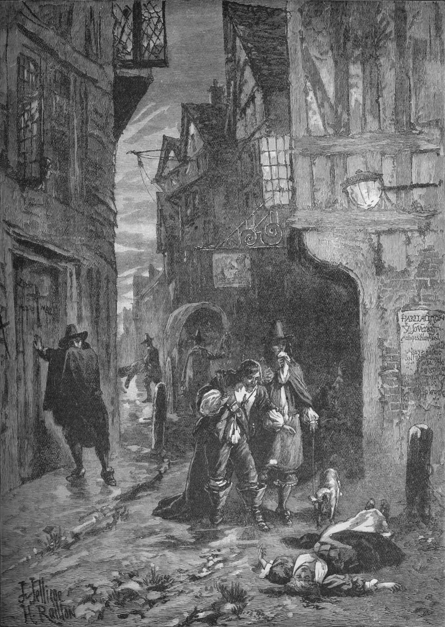 Velký mor: scény v ulicích Londýna, 1665-1666 1905 od Unbekannt