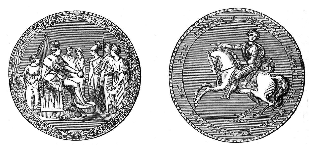 Velká pečeť krále Jiřího IV, c1895 od Unbekannt