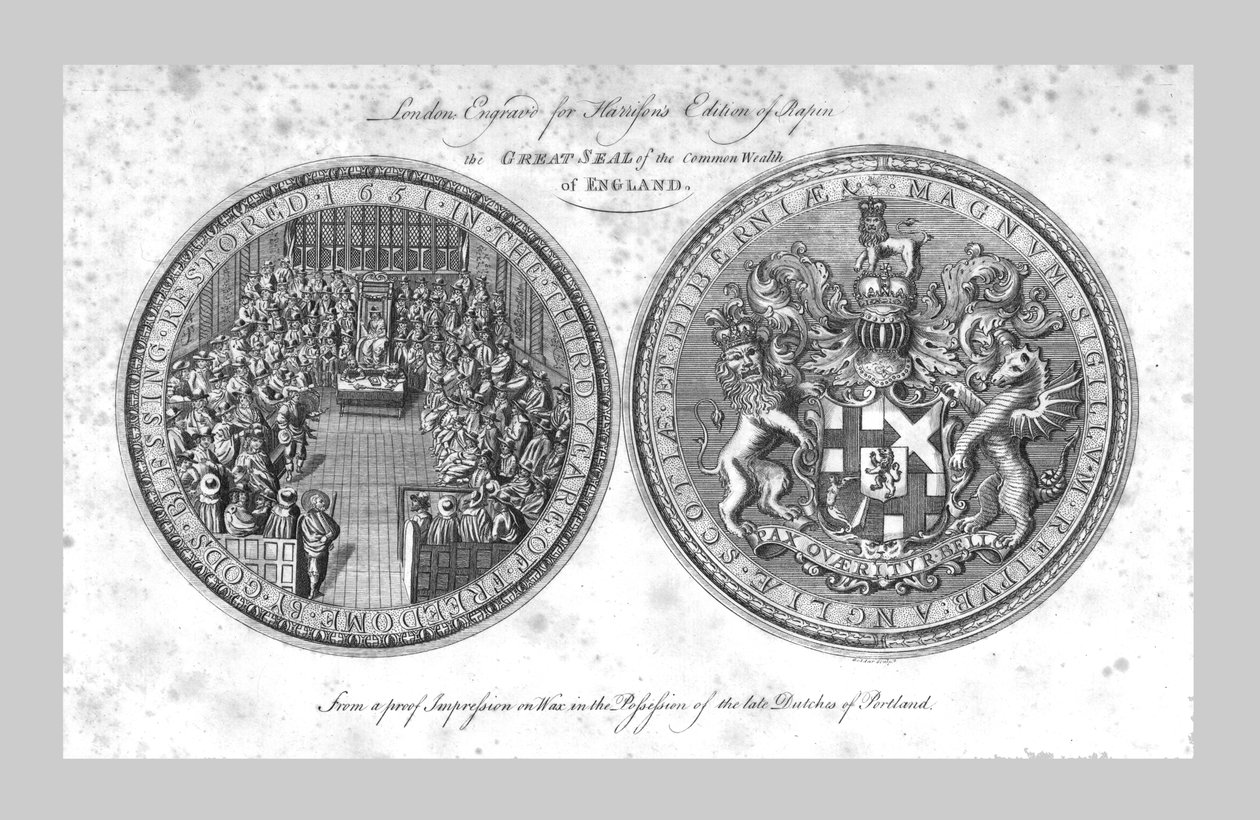 Velká pečeť Anglického společenství, 1785. od Unbekannt
