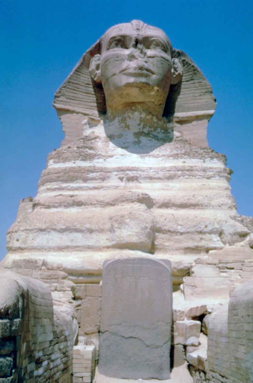 Velká sfinga v Gíze, plošina v Gíze, Egypt od Unbekannt