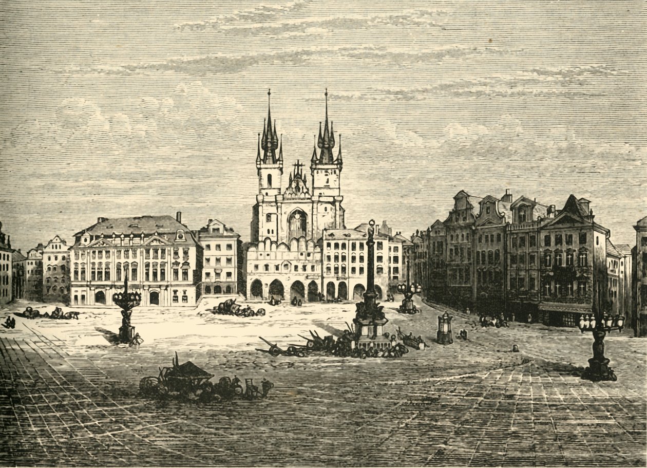 Velké náměstí, Praha, 1890. od Unbekannt