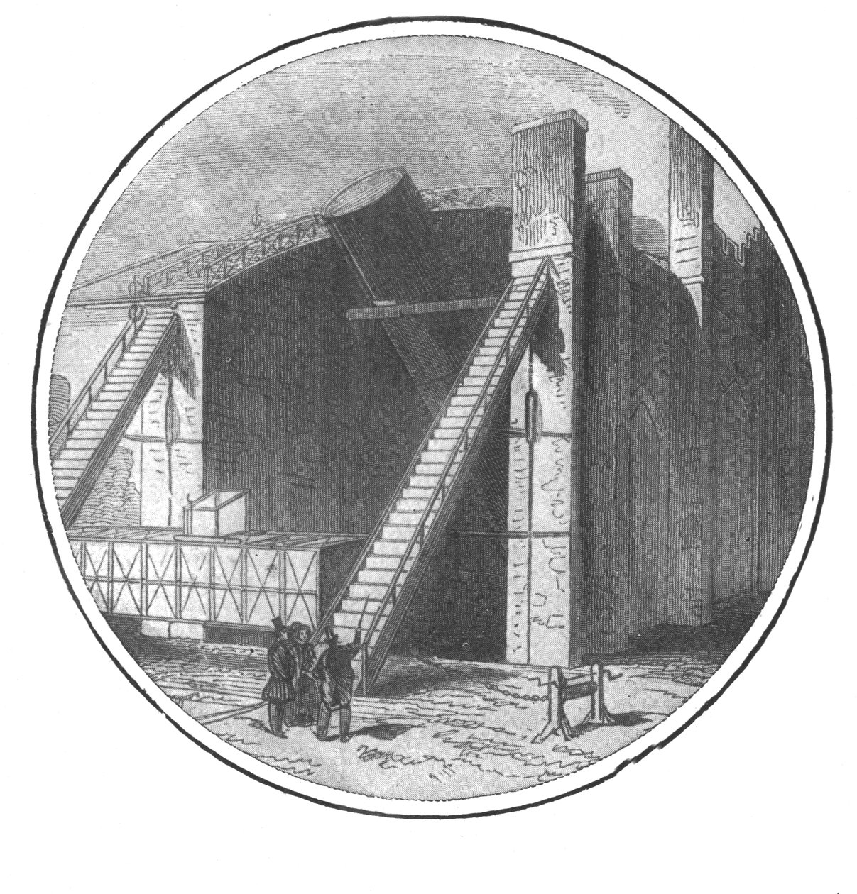 Velký dalekohled zkonstruovaný lordem Rossem, 1828-1845, 1901. od Unbekannt