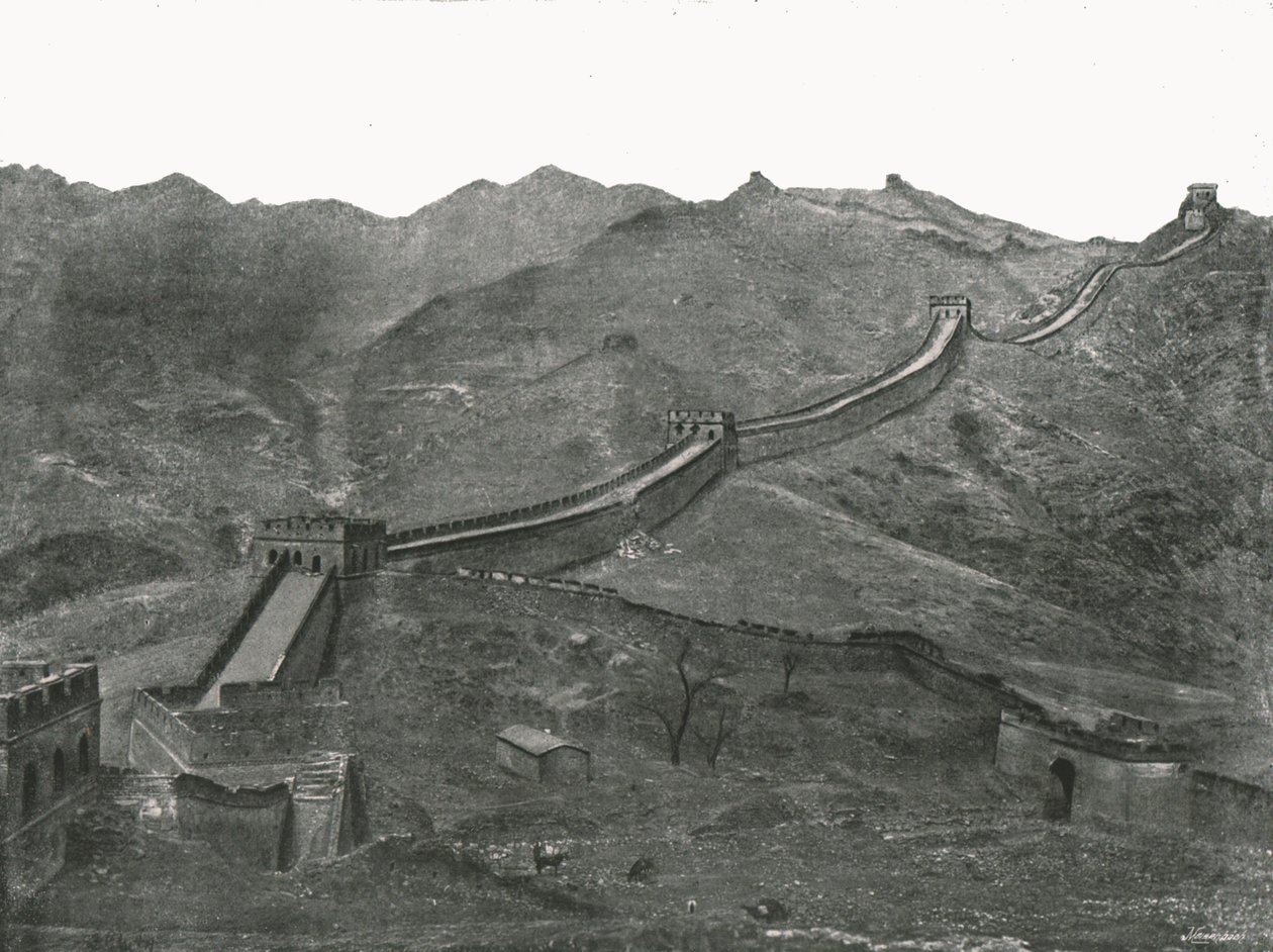 Velká zeď, Pekin, Čína, 1895. od Unbekannt