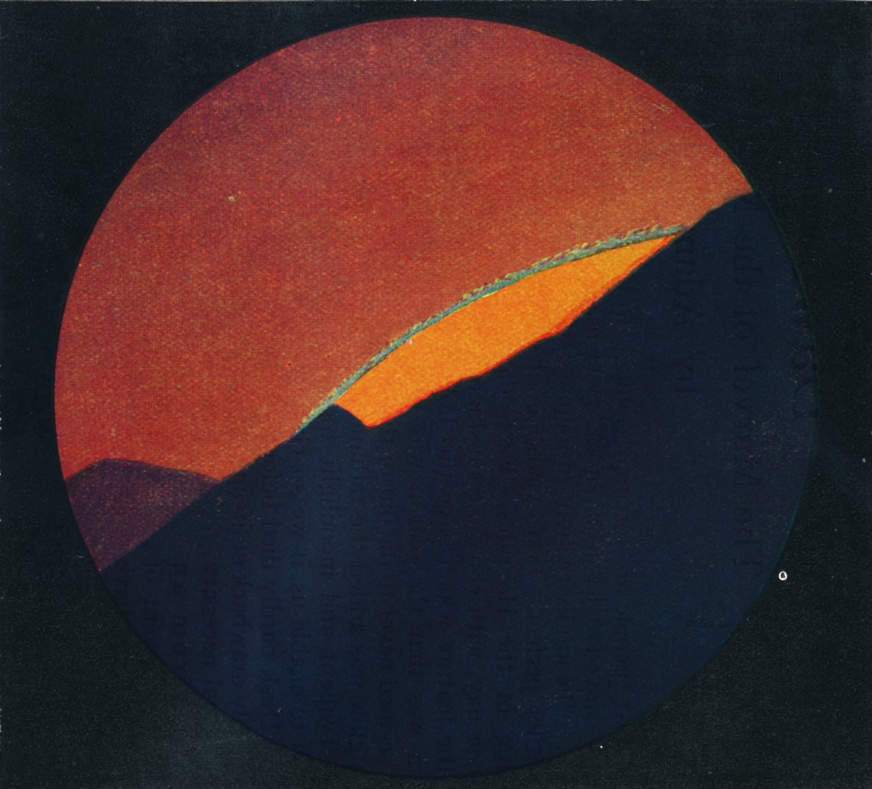 Zelený záblesk při západu slunce, nejvzácnější prizmatická barva lomená atmosférou, c1935 od Unbekannt