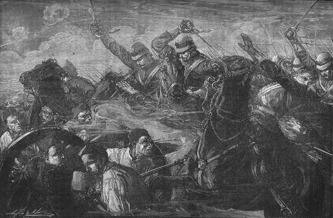 The Guards Charging the Guns at Kassassin, c1882 od Unbekannt