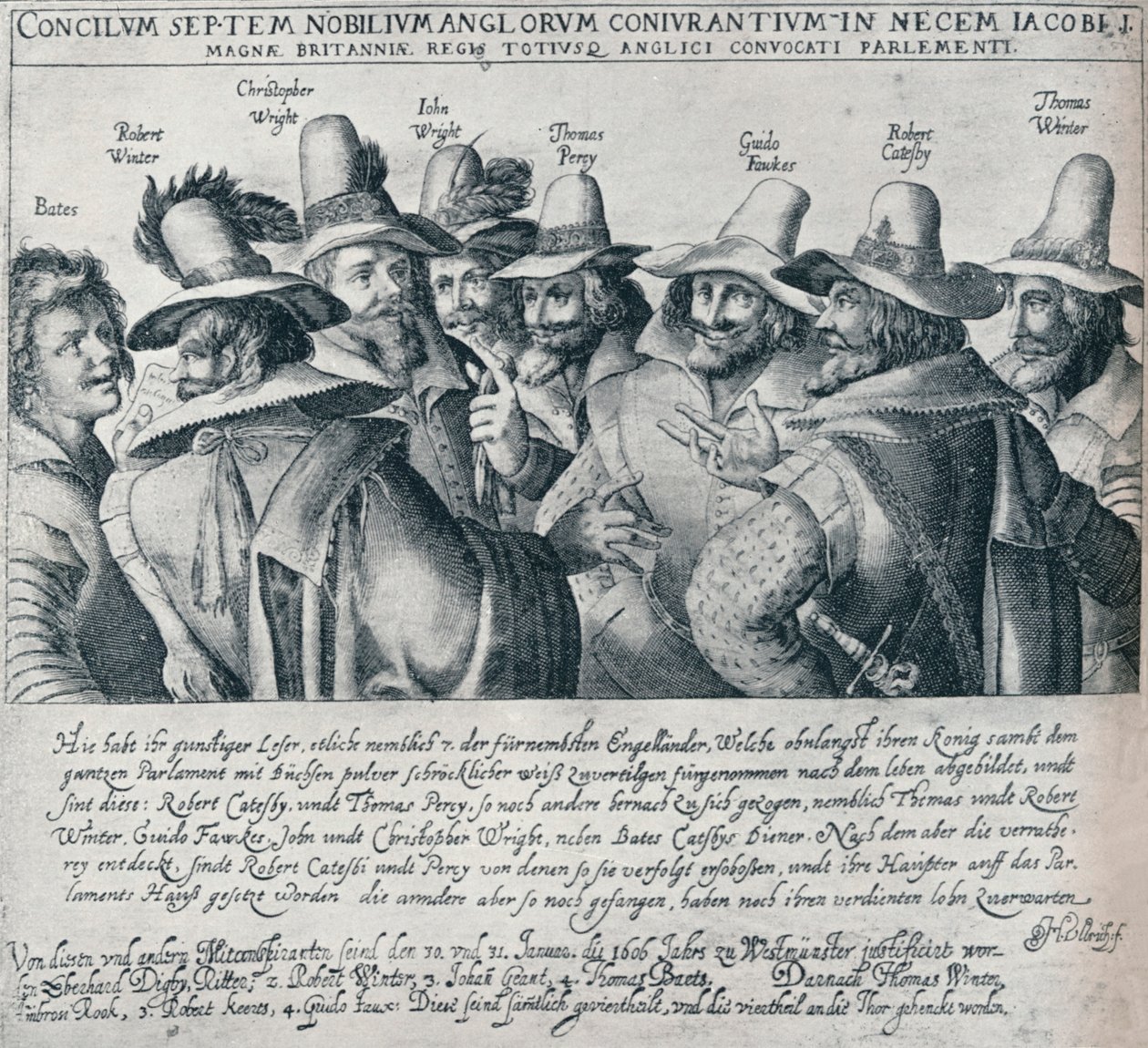 The Gunpowder Plot Spiklenci a jejich sluha Bates, 1605, 1901 od Unbekannt