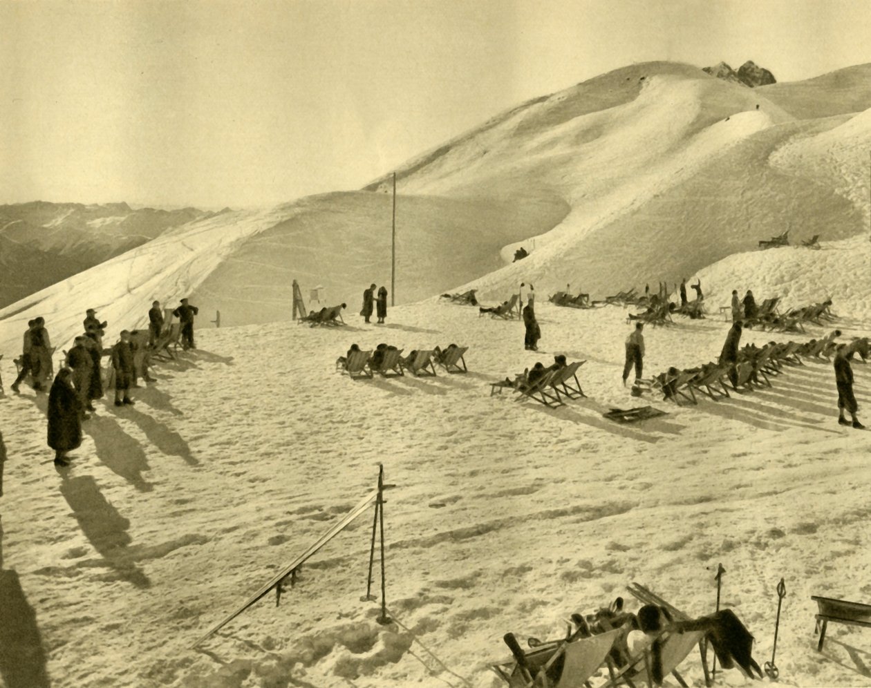 Lyžařský vlek Hafelekarbahn, Innsbruck, Tyrolsko, Rakousko, c1935. od Unbekannt