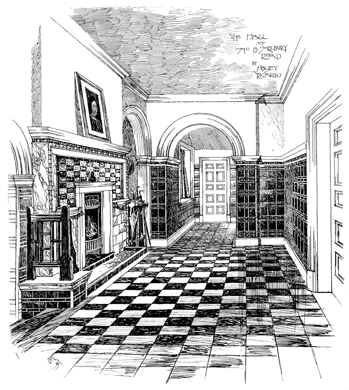The Hall, 15, Melbury Road, 1899 od Unbekannt