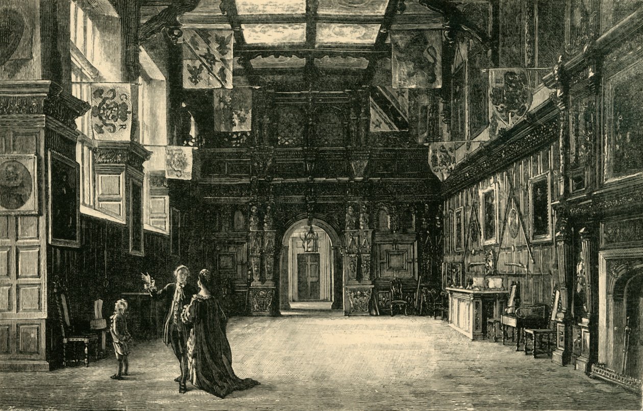 The Hall, Audley End, 1898. od Unbekannt