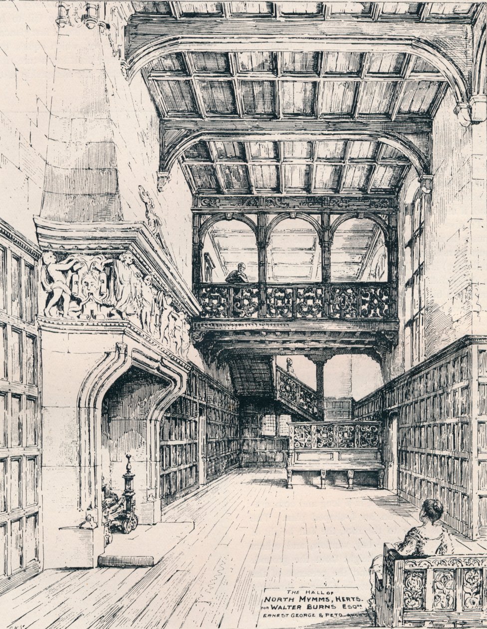 Síň North Mymms, Herts, 1898 od Unbekannt