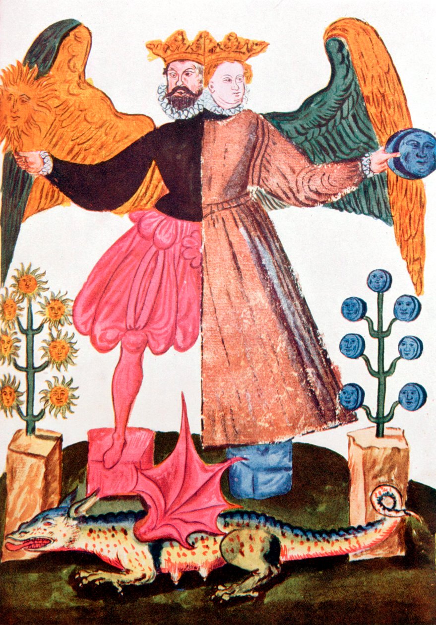 Hermetický Androgyne, konec 17. století od Unbekannt