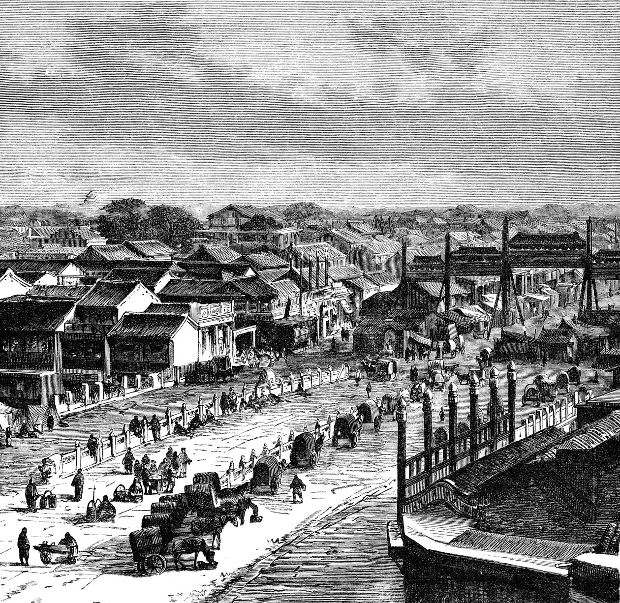 The High Street, Peking, c1890 od Unbekannt