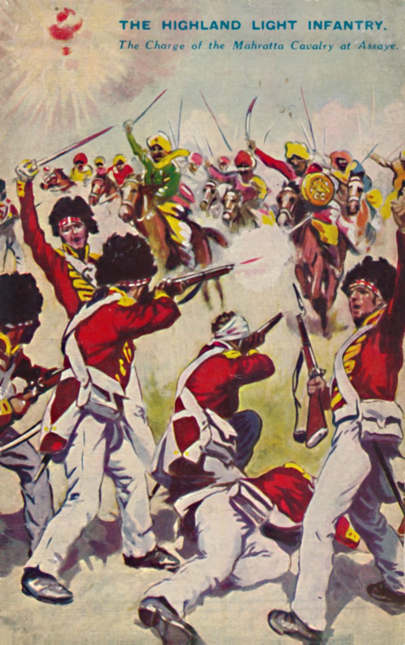 Highland Light Infantry. Poplatek z kavalérie Mahratta v Assaye, 1803, 1939 od Unbekannt