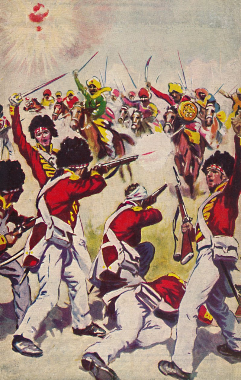 Highland Light Infantry. Poplatek z kavalérie Mahratta v Assaye, 1803, 1939 od Unbekannt