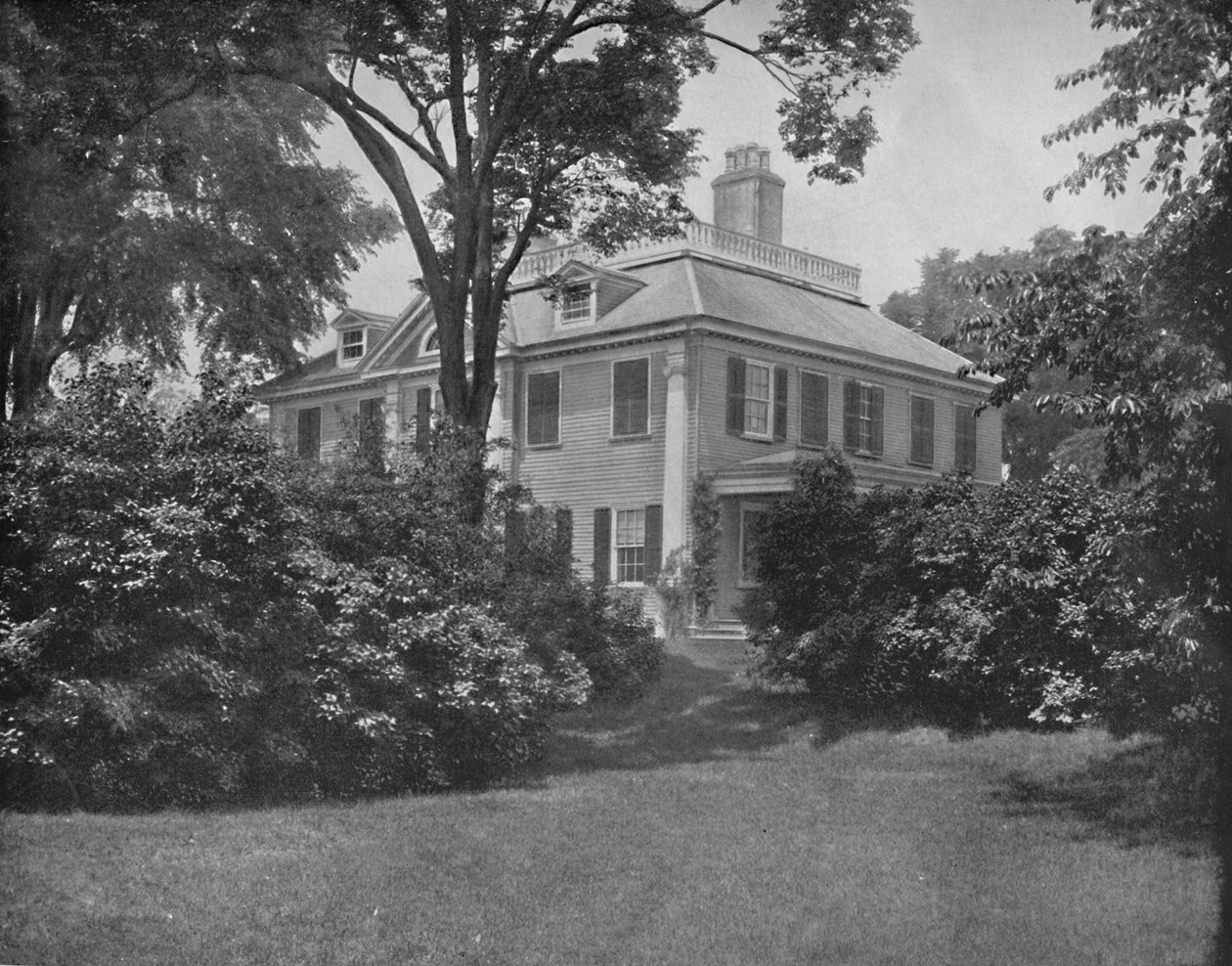 The Home of the Poet Longfellow, Cambridge, Mass., c1897. od Unbekannt