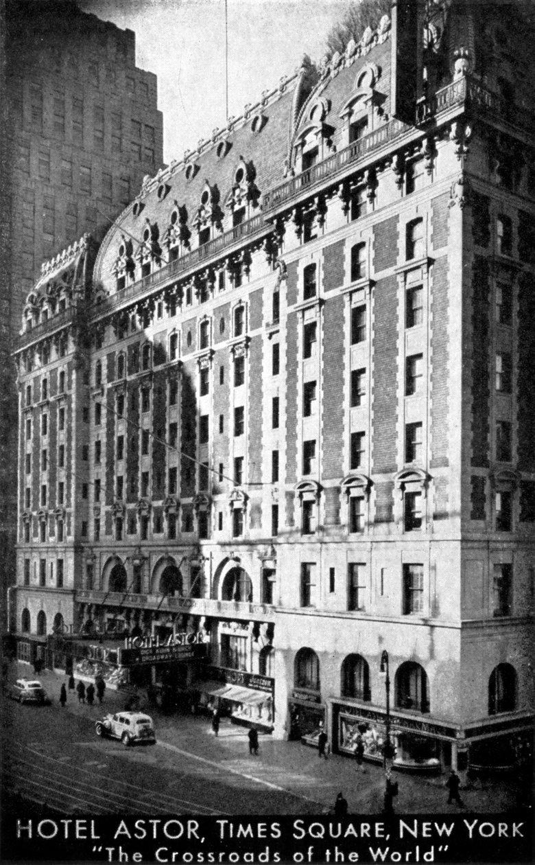 Hotel Astor, Times Square, New York, 30. léta 20. století od Unbekannt