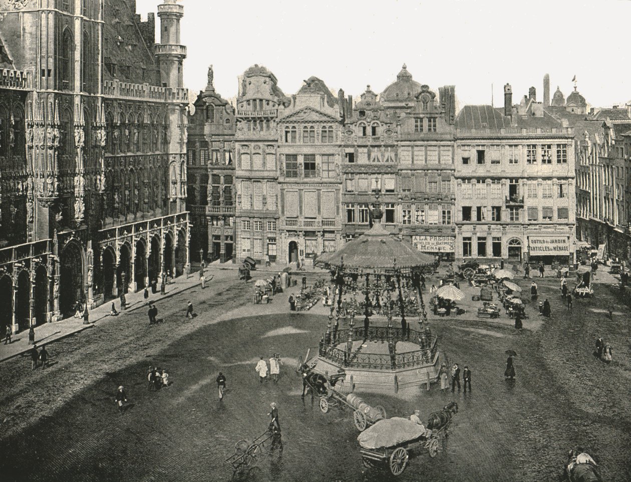 Hotel de Ville, Brusel, Belgie, 1895. od Unbekannt