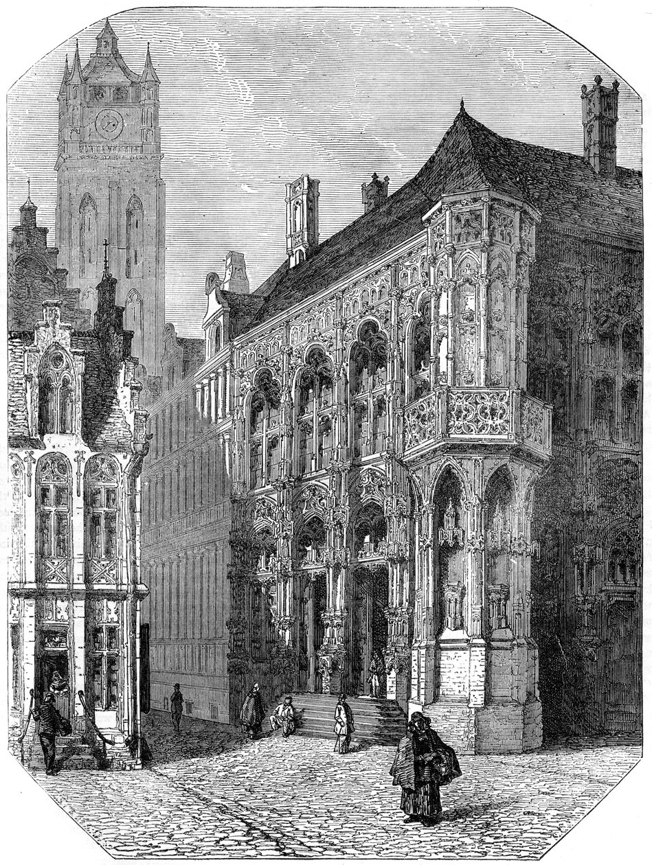 Hotel de Ville, Gent, 19. století od Unbekannt