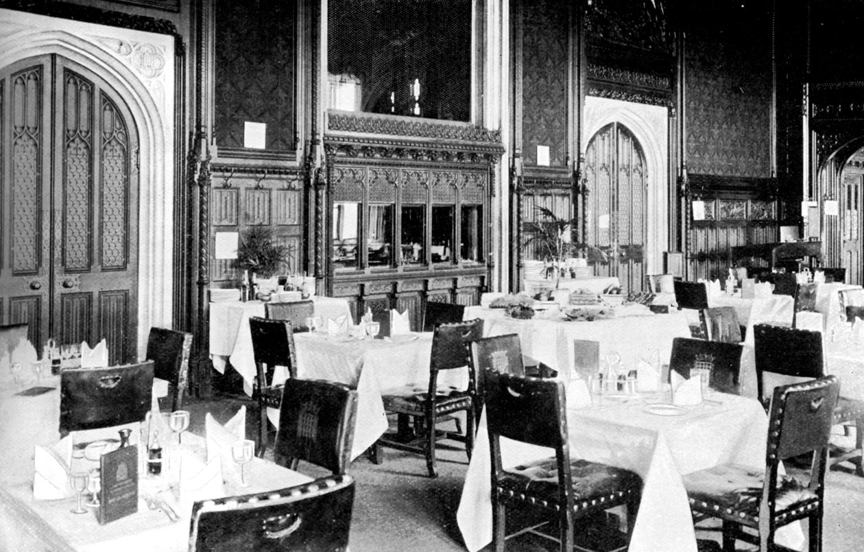 Jídelna Dolní sněmovny, Westminsterský palác, Londýn, c1905 od Unbekannt