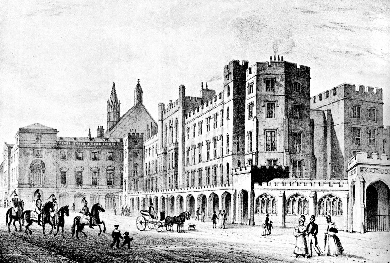 Sněmovna lordů a Dolní sněmovna, Westminster, počátek 19. století c1905 od Unbekannt
