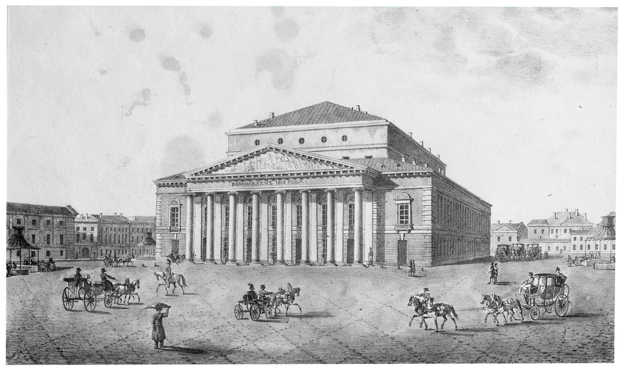 Imperial Bolshoi Kamenny Theatre, Petrohrad, Rusko, 20. léta 19. století. od Unbekannt