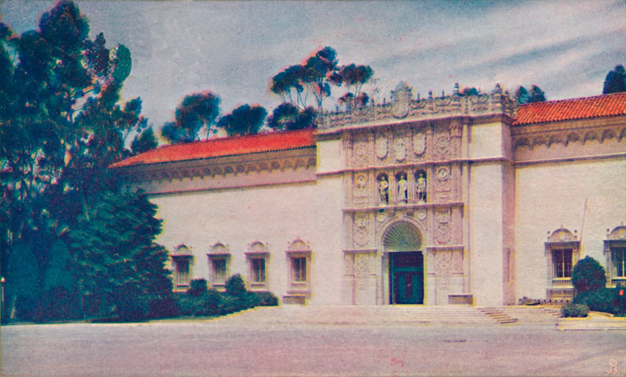 Impozantní brána galerie výtvarného umění, c1935 od Unbekannt