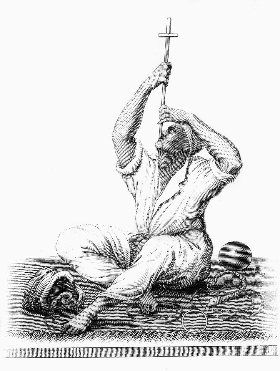 Indický žonglér, 1818 od Unbekannt