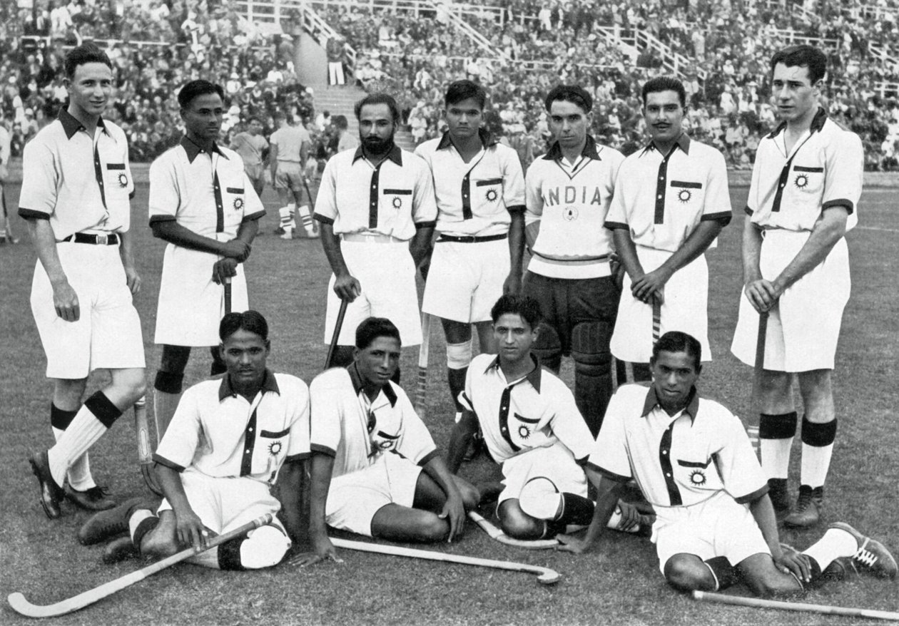 Indický hokejový tým, vítězové zlaté medaile, olympijské hry v Berlíně, 1936 od Unbekannt