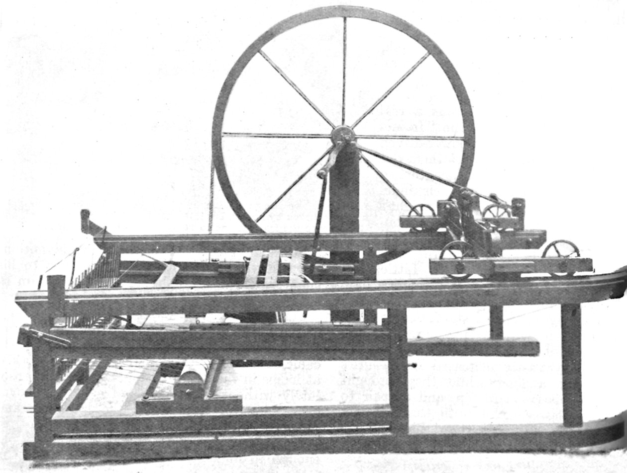 Geniální Spinning Jenny Vynalezený Jamesem Hargreavesem, c1925 od Unbekannt