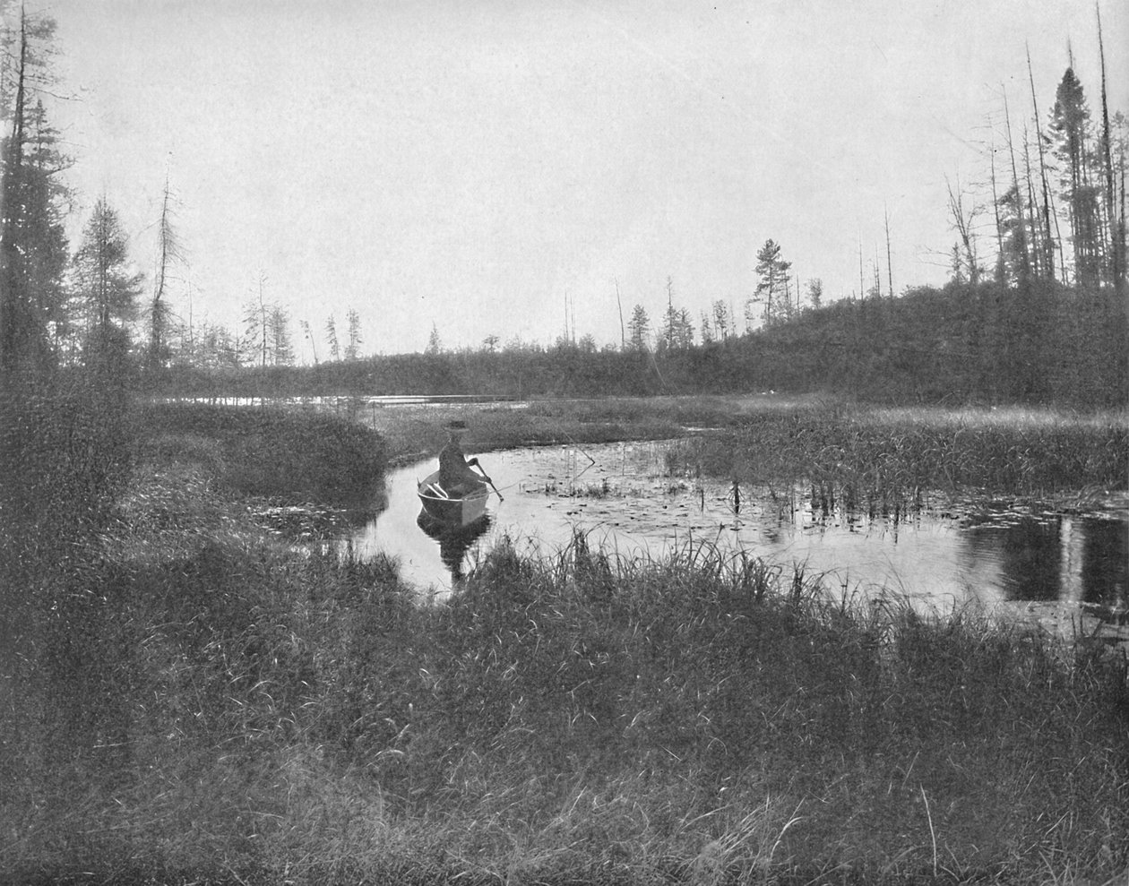 The Inlet, Thunder Lake, Wisconsin, c1897. od Unbekannt