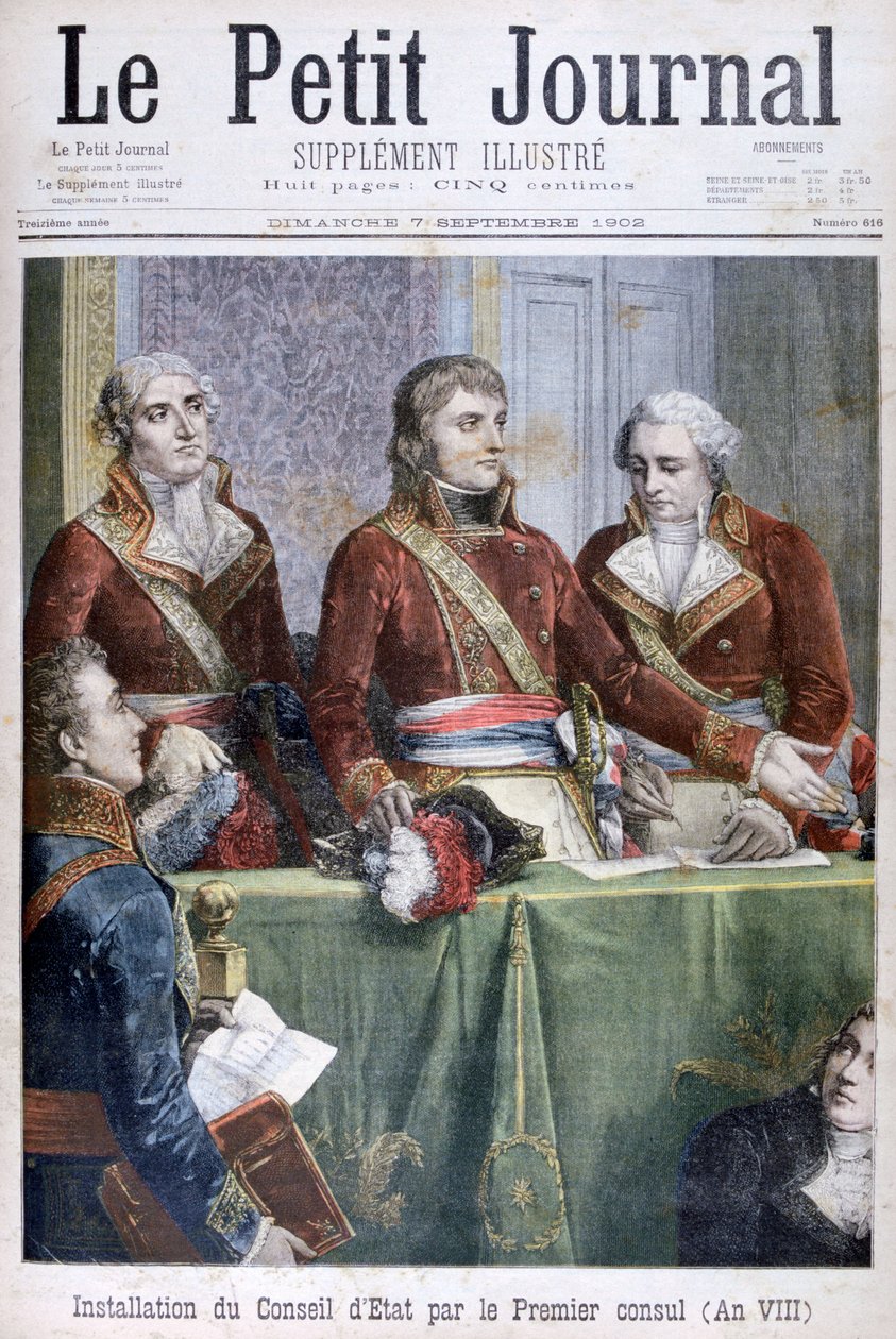 Instalace Státní rady prvním konzulem Napoleonem, 1799-1902 od Unbekannt
