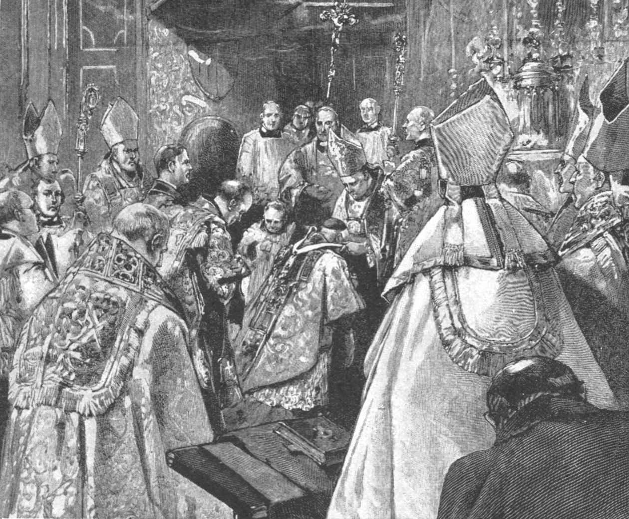 Investitura arcibiskupa Vaughana...v Brompton Oratory, 16. srpna 1892, 1901. od Unbekannt