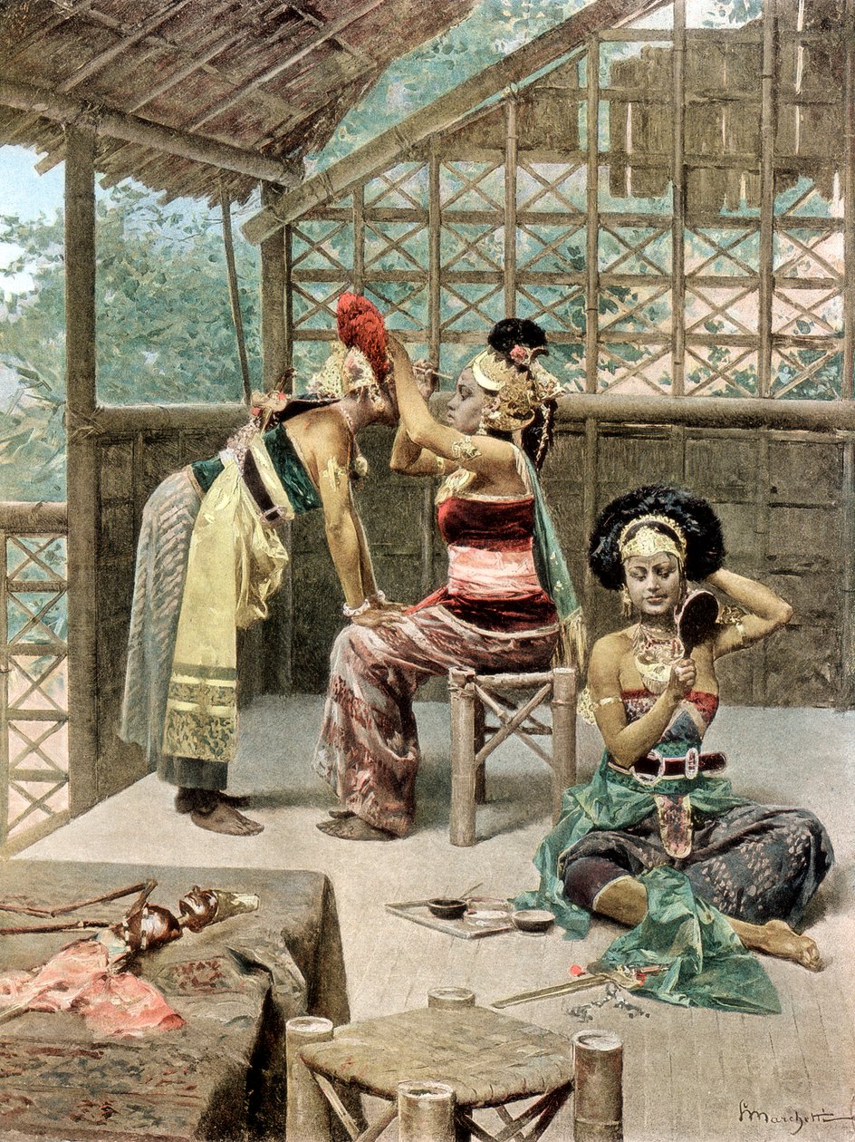 Jávští tanečníci, Univerzální výstava, Paříž, 1889 od Unbekannt