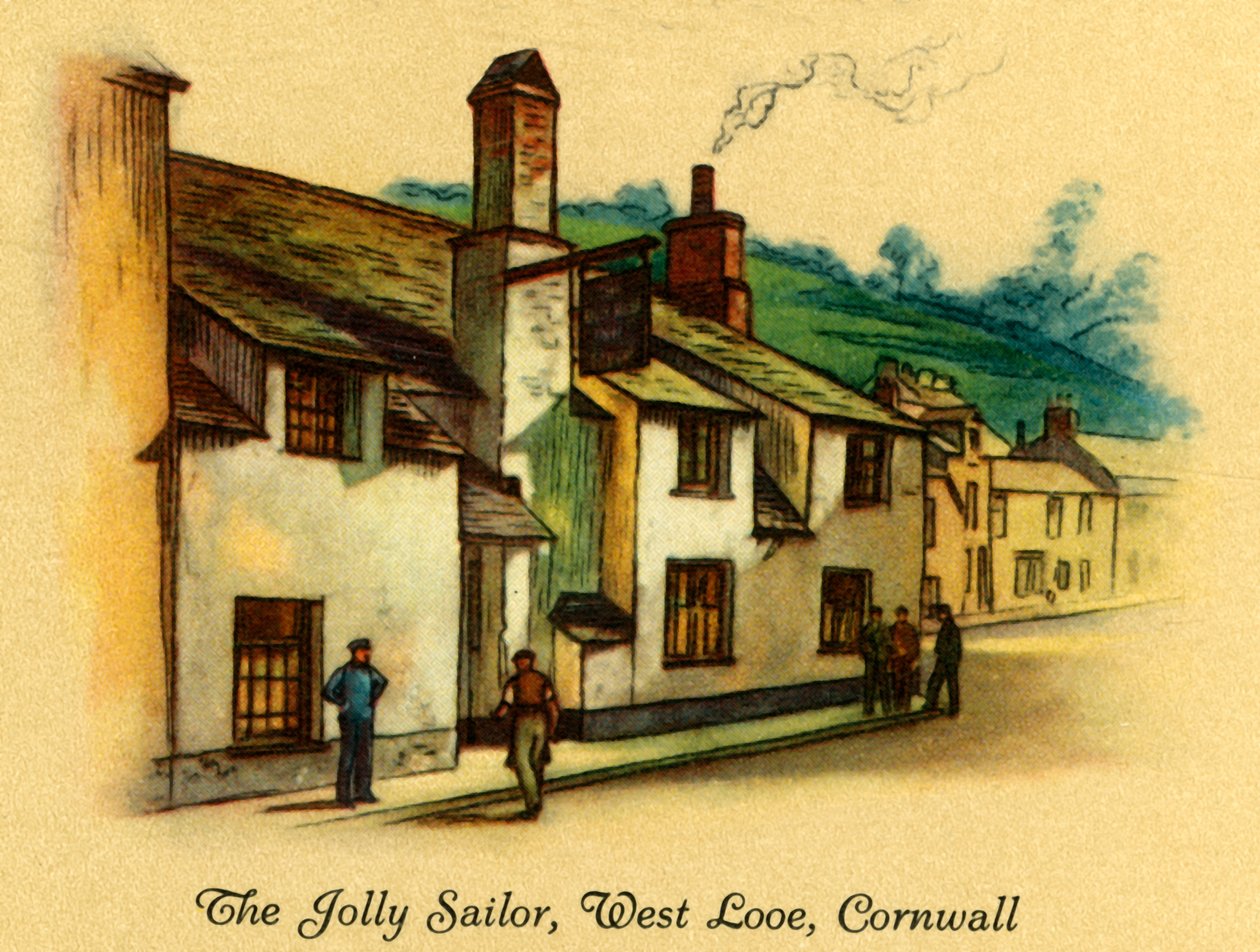 The Jolly Sailor, West Looe, Cornwall, 1939. od Unbekannt