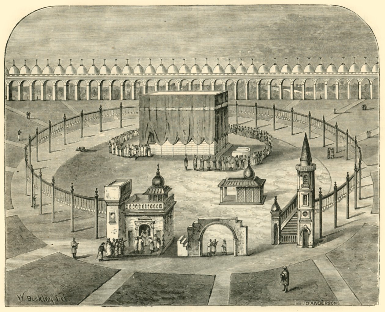 Kaaba, Mekka, 1890. od Unbekannt
