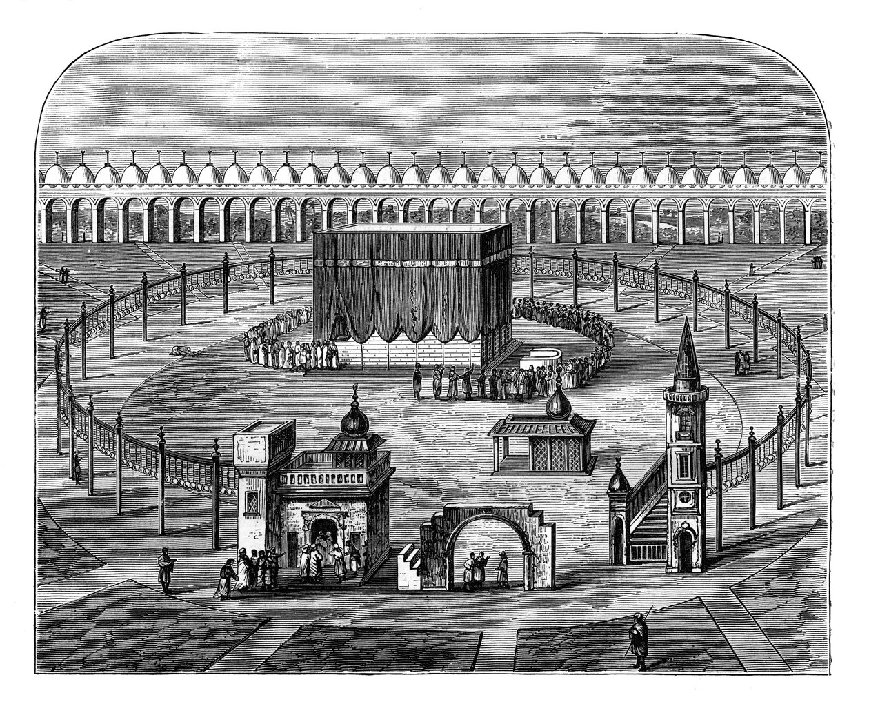 Kaaba, Mekka, Saúdská Arábie, c1890 od Unbekannt