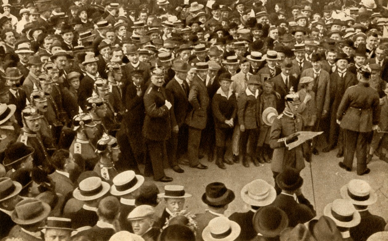 Kaisers vyhlášení války proti Británii...Berlín, Německo, 4. srpna 1914, 1933. od Unbekannt