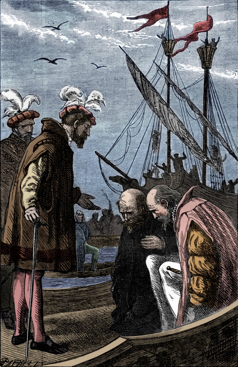Král navštíví Vasco da Gama, 1904 od Unbekannt