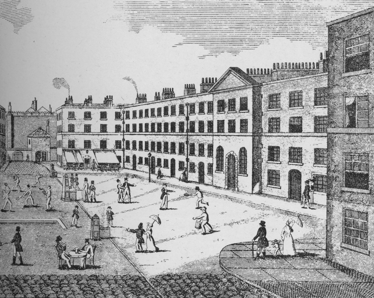 Kings Bench Prison, jak to vypadalo v roce 1823, c1827, 1912 od Unbekannt