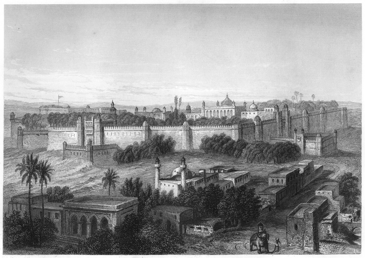 Královský palác v Dillí, c1860 od Unbekannt