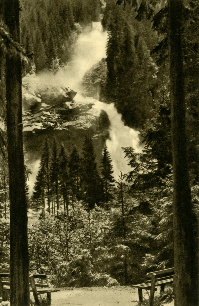 Krimmelské vodopády, Národní park Vysoké Taury, Rakousko, c1935. od Unbekannt